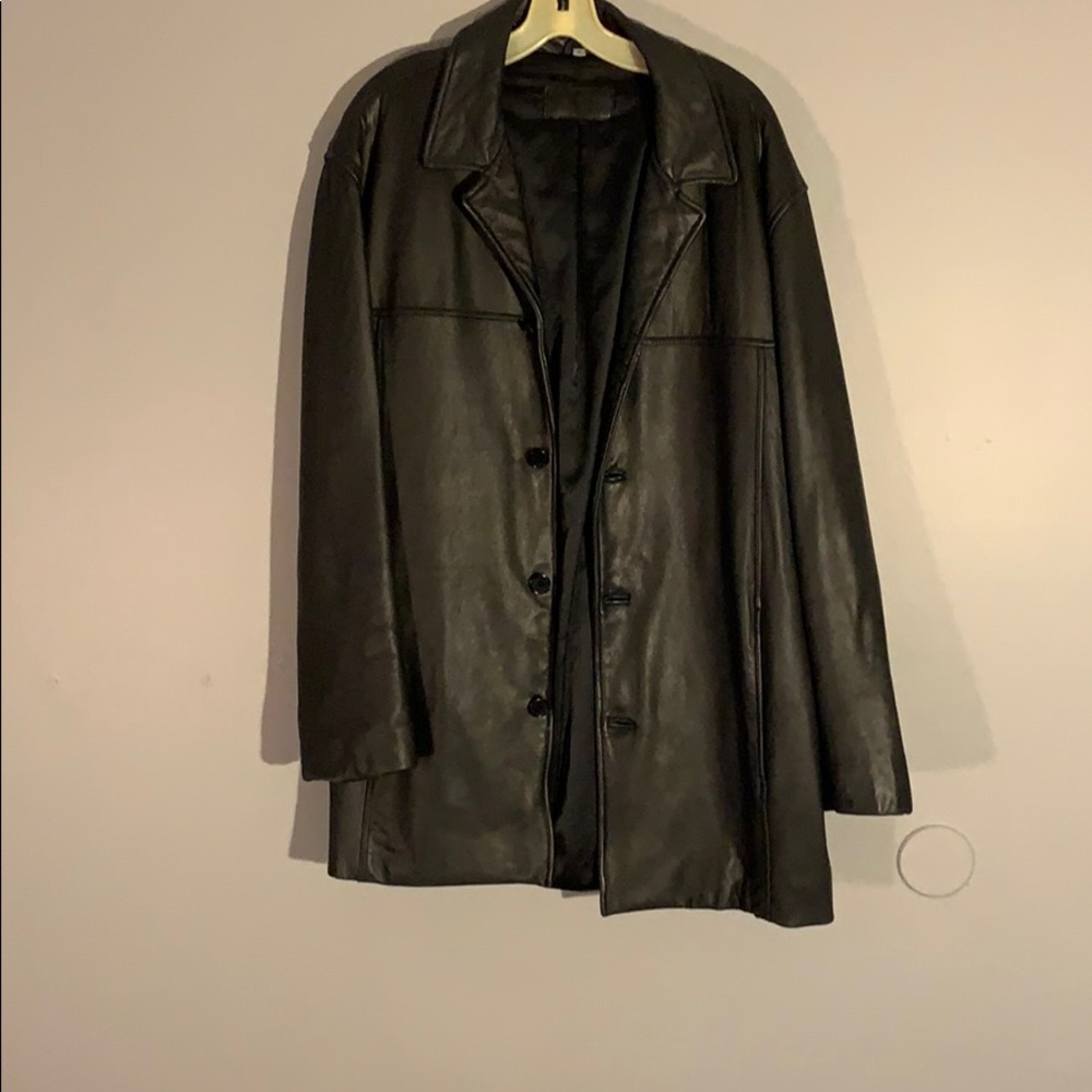 Alfani Genuine Leather Jacket
